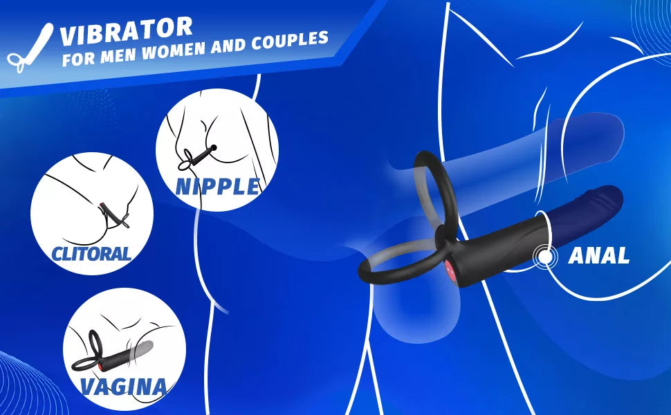 Delight Heating Anal Vibrator Cock Ring