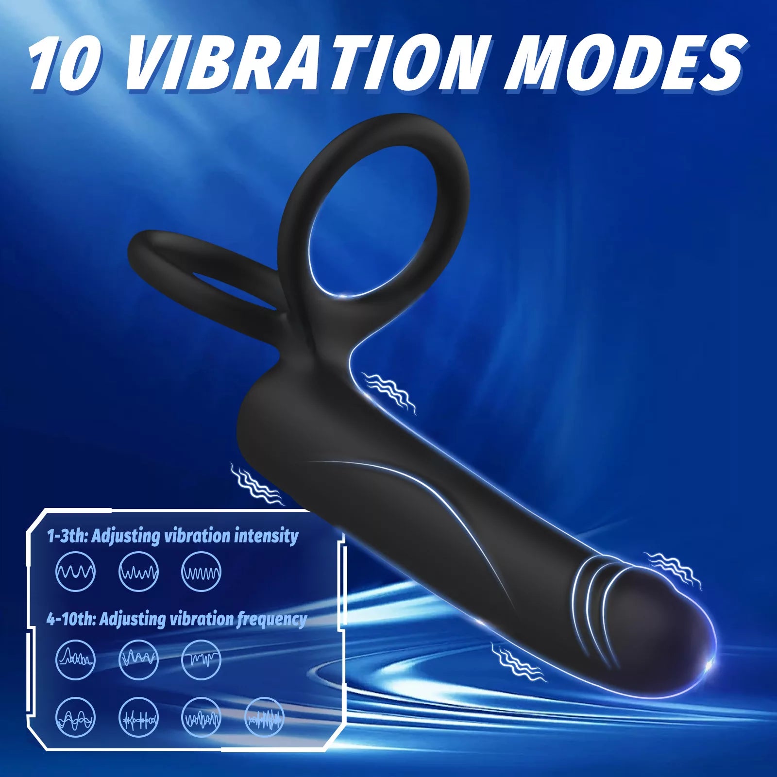 Delight Heating Anal Vibrator Cock Ring