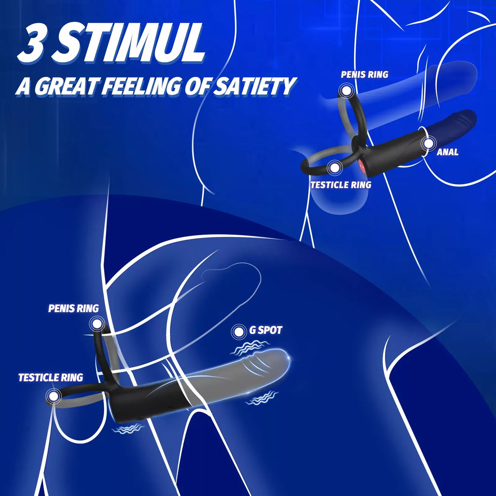 Delight Heating Anal Vibrator Cock Ring